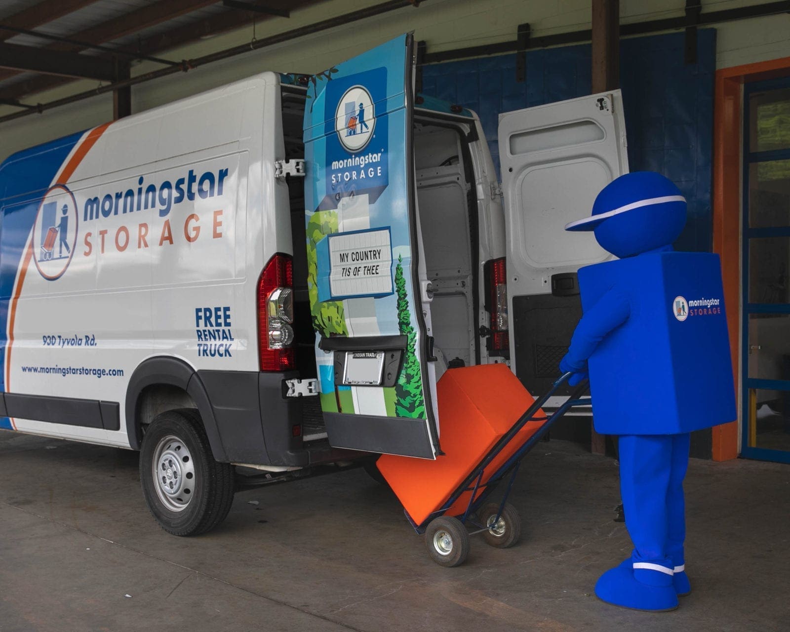 stickman loading moving truck